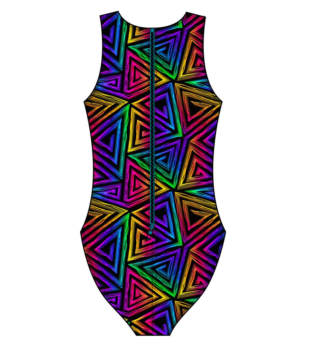 Female Water Polo Swimsuit Blinding Lights Martin West Designs 7291