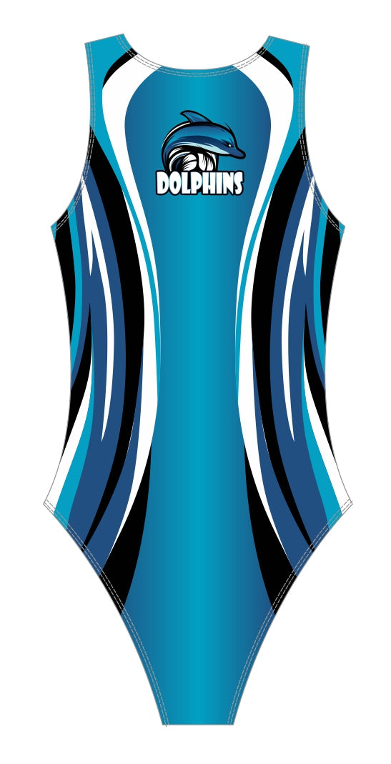 Female Water Polo Swimsuit Dolphins Martin West Designs 6059