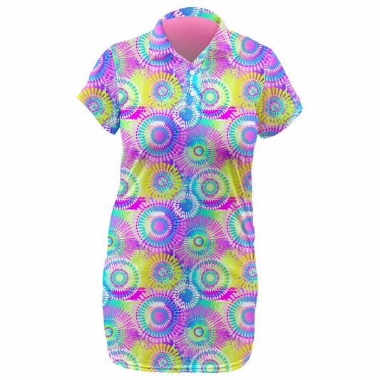 Pastel Tie Dye  Ladies Golf Dress