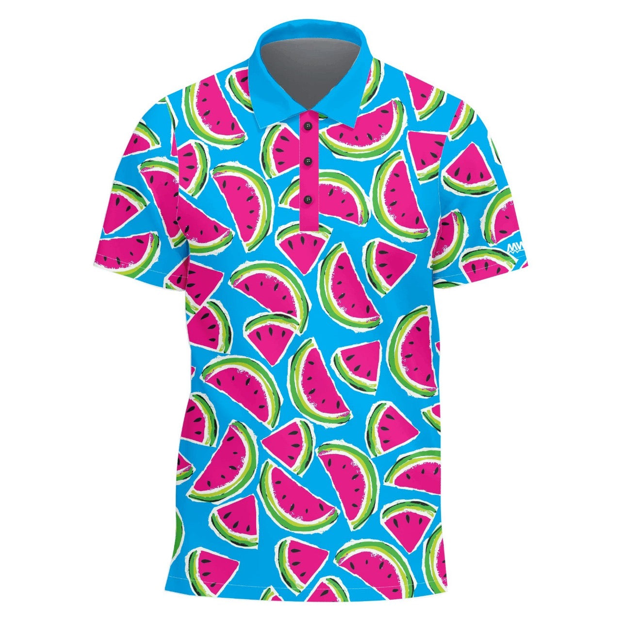 Blue Watermelons Golf Shirt