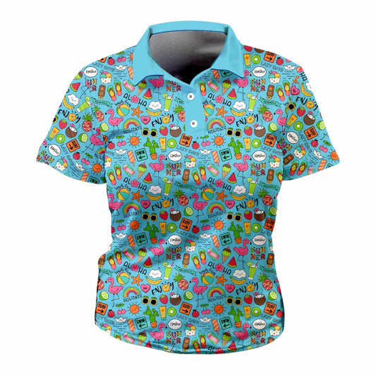 Happy Holidays Ladies Golf Shirts