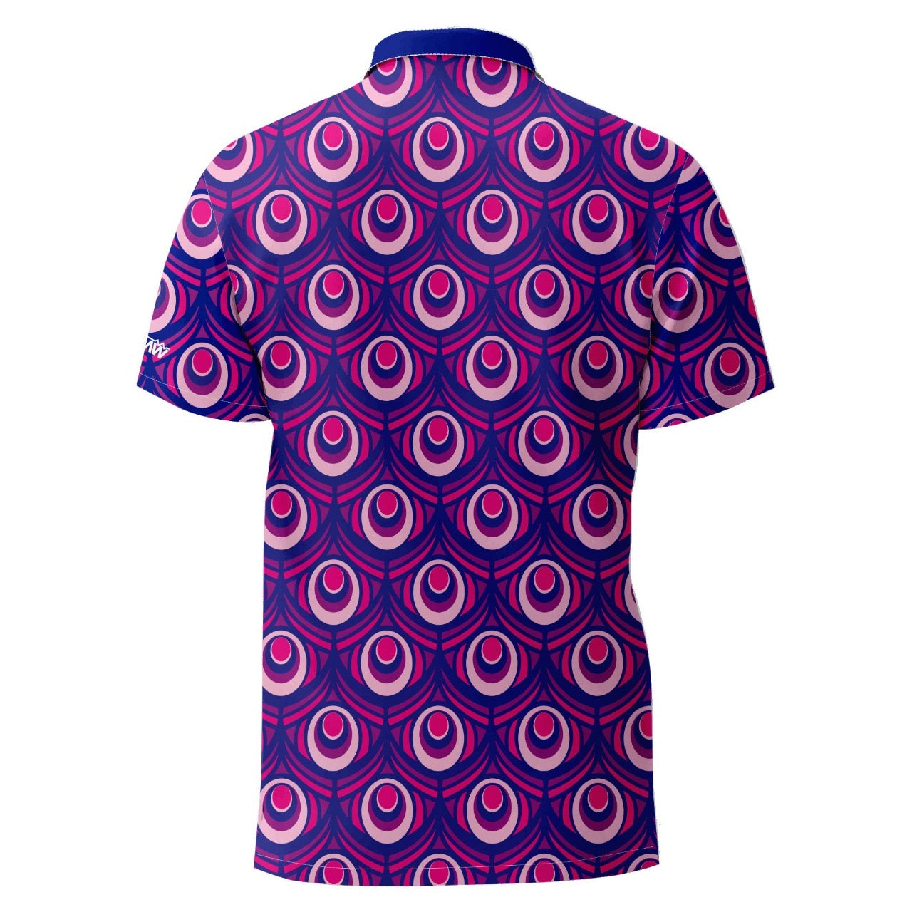 Purple Peacock Golf Shirt