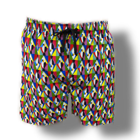 GEO PARROT LASERCUT PERFORMANCE FISHING SHORTS / SWIM SHORTS