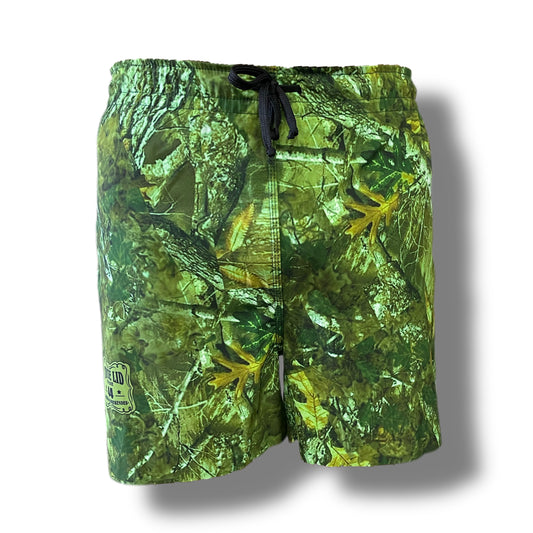 44 KLUB GREEN CAMO LASERCUT PERFORMANCE FISHING SHORTS / SWIM SHORTS (3628)