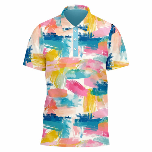 Pastel brush strokes Golf Shirt