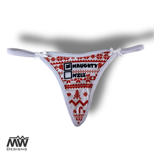 XMAS NAUGHTY OR NICE  G-STRING