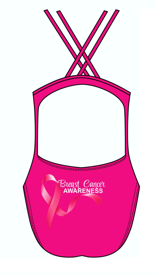 Female fastback swimsuit -  BREAST CANCER AWARENESS