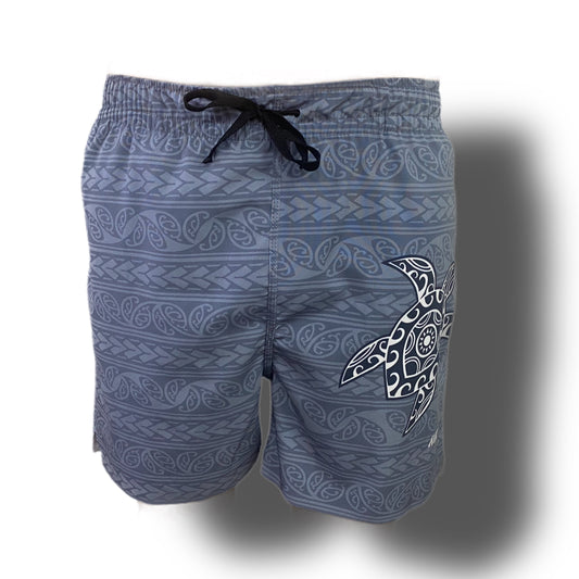 TRIBAL TURTLE LASERCUT PERFORMANCE FISHING SHORTS / SWIM SHORTS