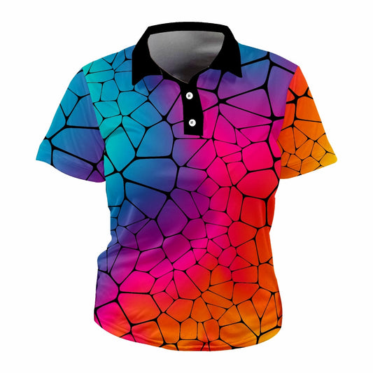 Stained Glass Ladies Golf Shirts