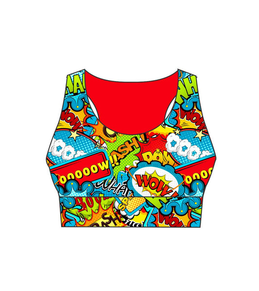 3688 BOOM BANG WHAM Ladies Active Crop Top