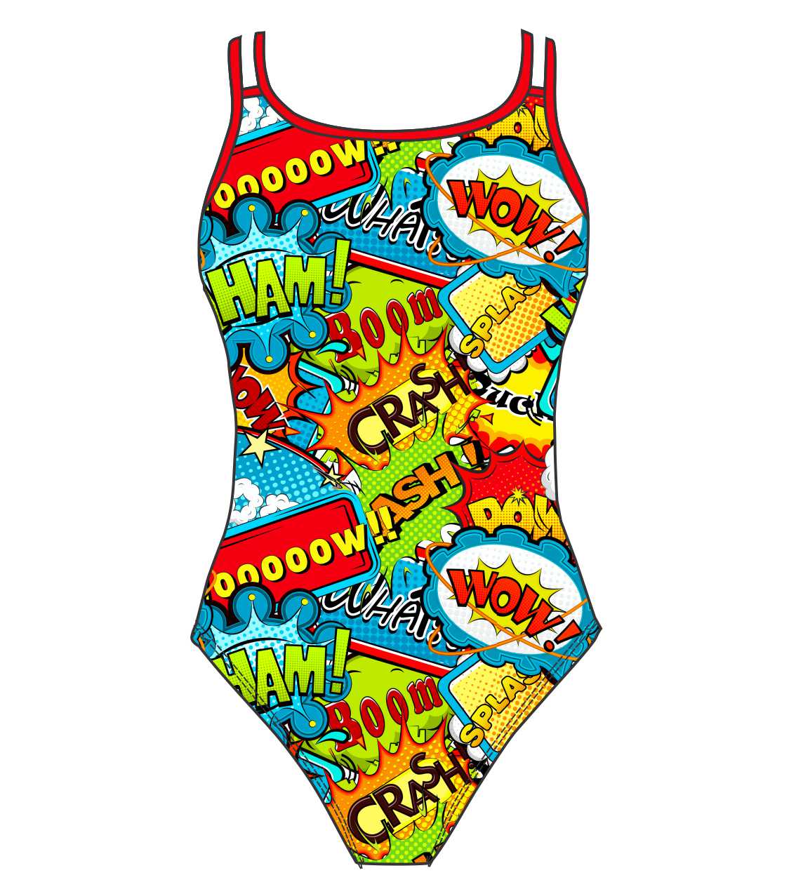 Female fastback swimsuit -  3688 BOOM BANG WHAM