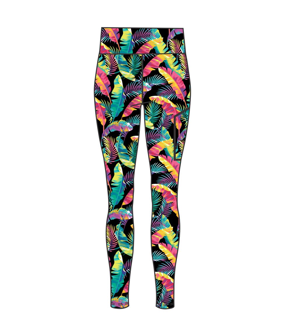 FLASHY FOLIAGE 3632 High Waist leggings full length