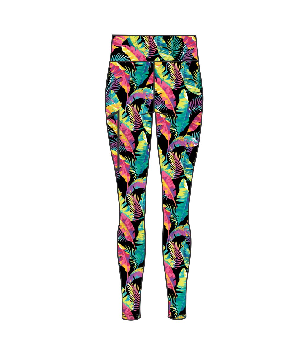 FLASHY FOLIAGE 3632 High Waist leggings full length