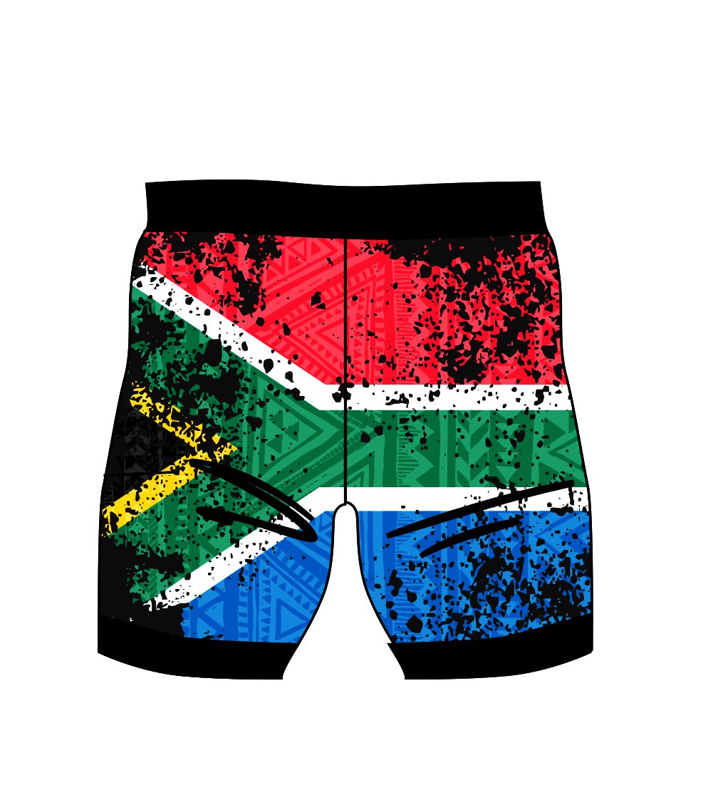 Female South African Flag run/paddle shorts (2424)