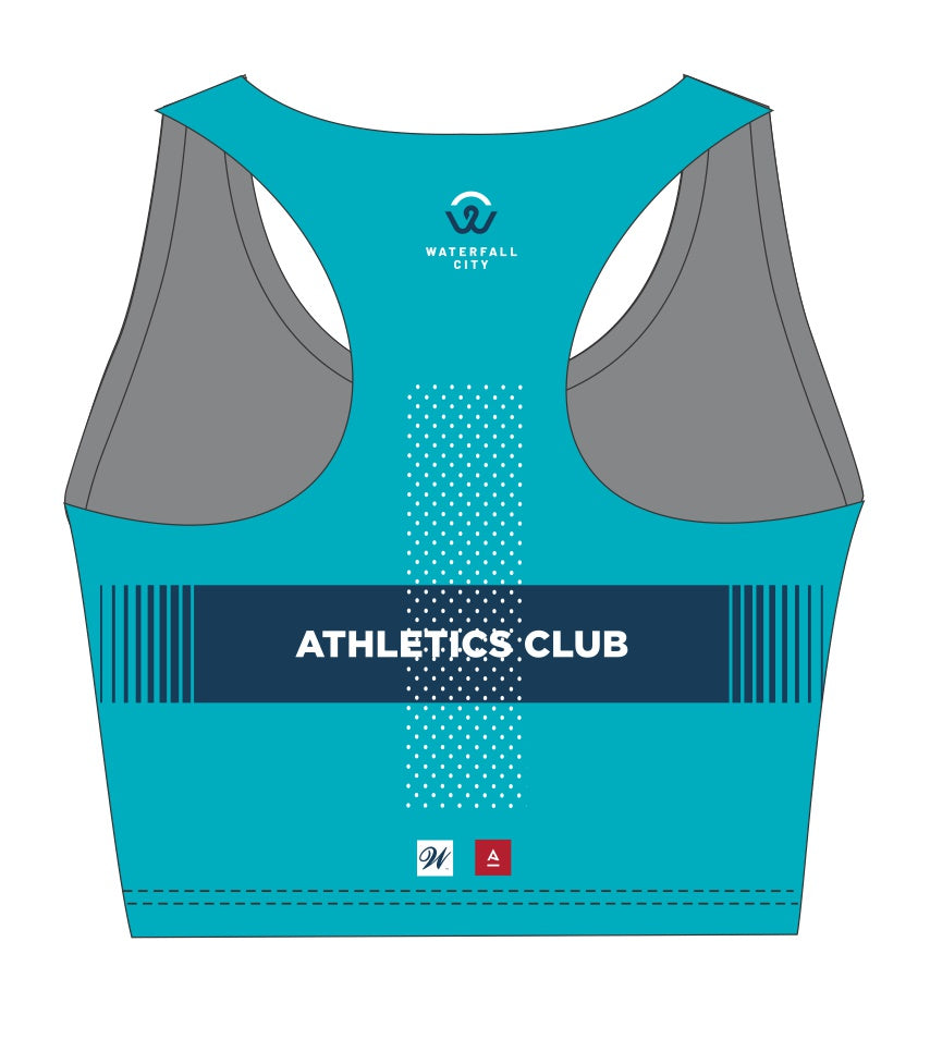 Waterfall City Athletics Club Ladies Running Crop Top Airmesh Back