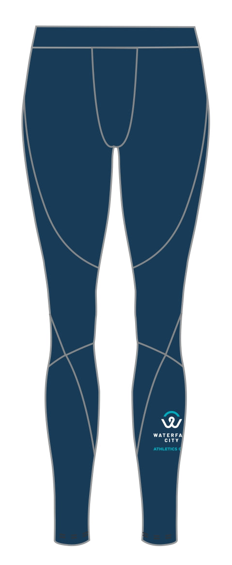 Waterfall City Athletics Club - Mens - Long Running Tights No Pockets