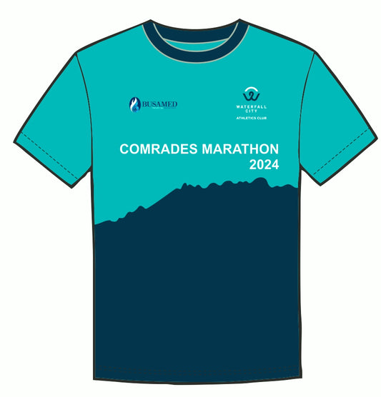 Waterfall City Athletics Club - Comrades - T-Shirt Blue Ladies