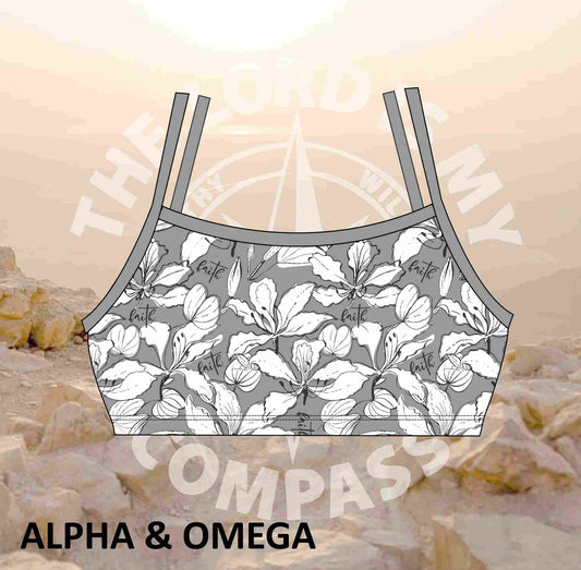 Alpha And Omega Faith over Fear Bikini Top