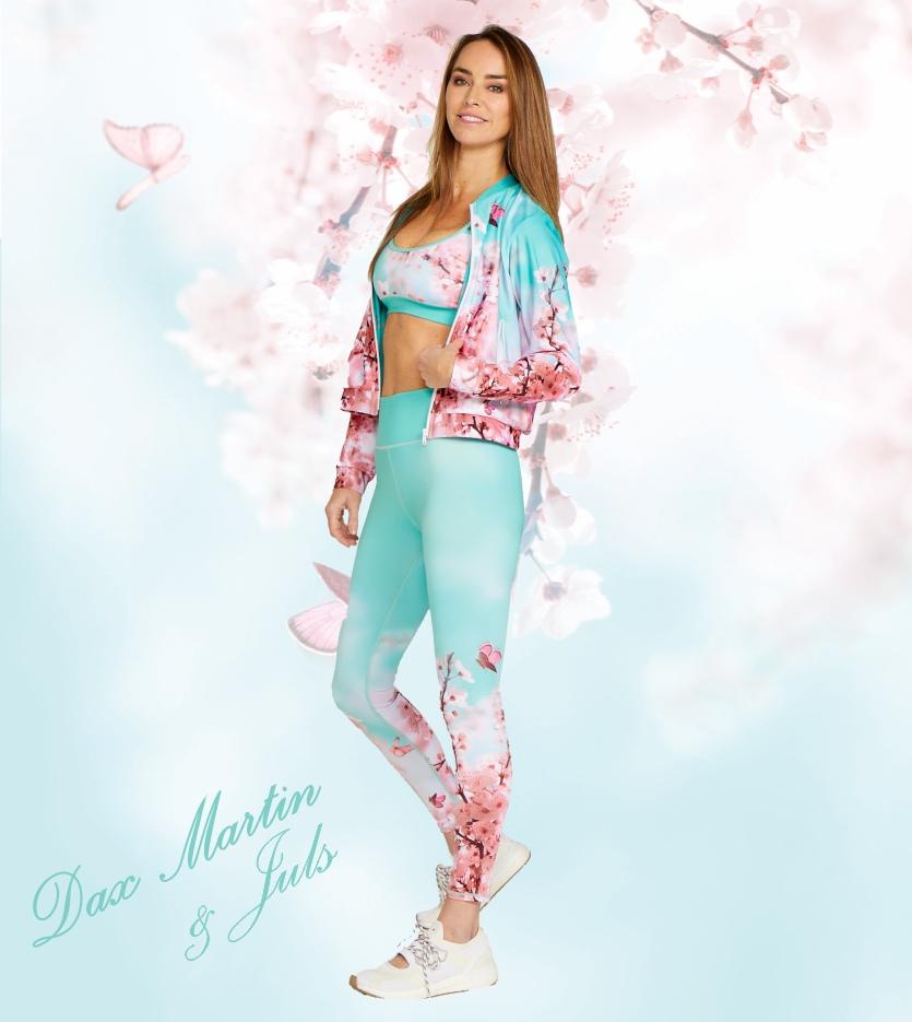 Dax Martin Originals Cherry Blossom Anahata Active Full Length Leggings