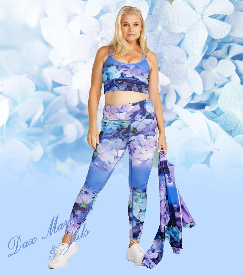 Dax Martin Originals Hydrangea Sahasrara Active Full Length Leggings