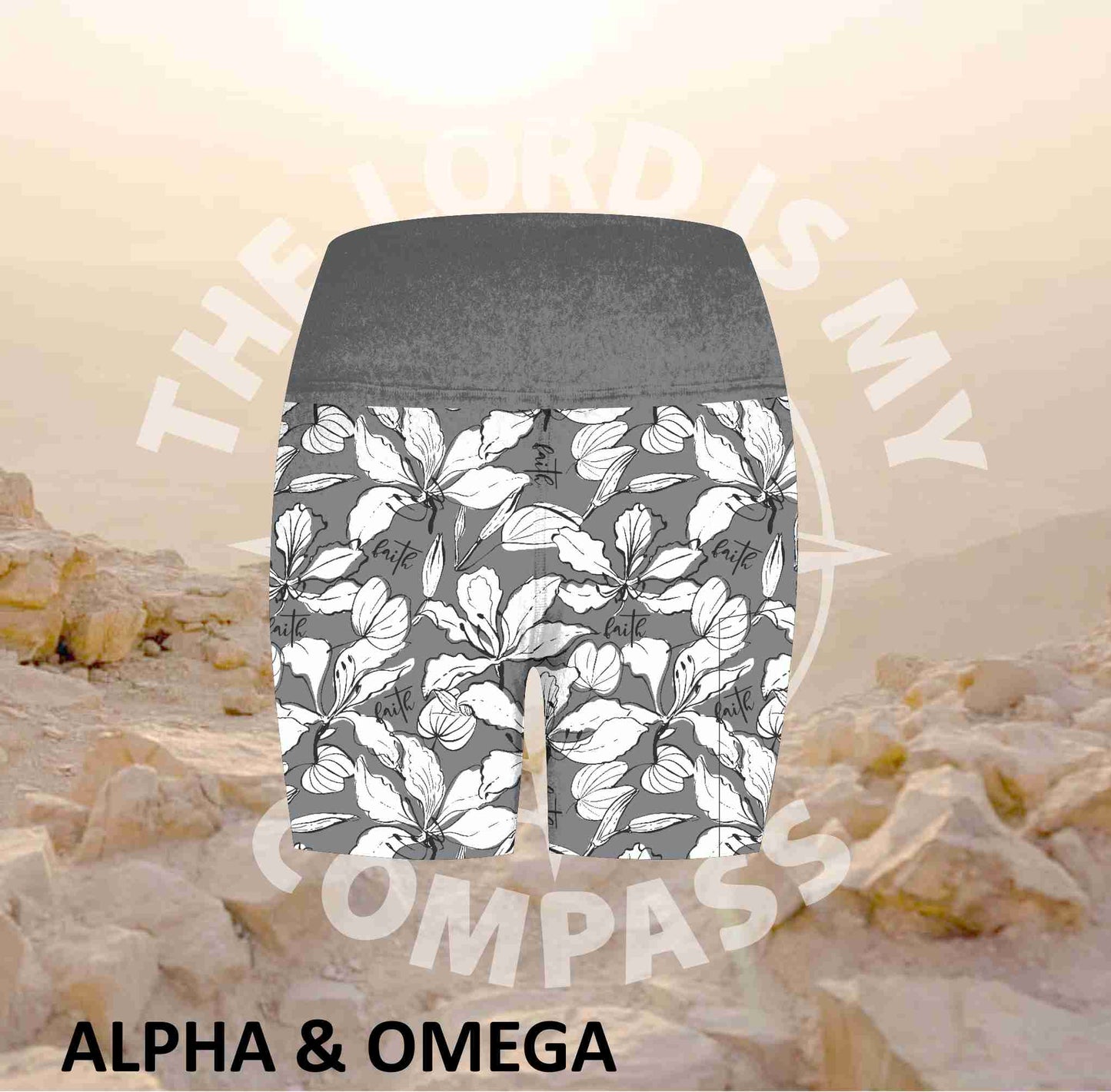 Alpha And Omega Faith over Fear Athleisure Short Tights