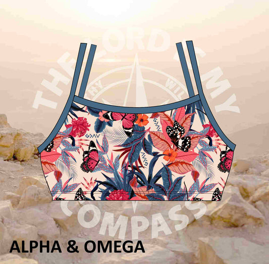 Alpha And Omega God is Great Bikini Top