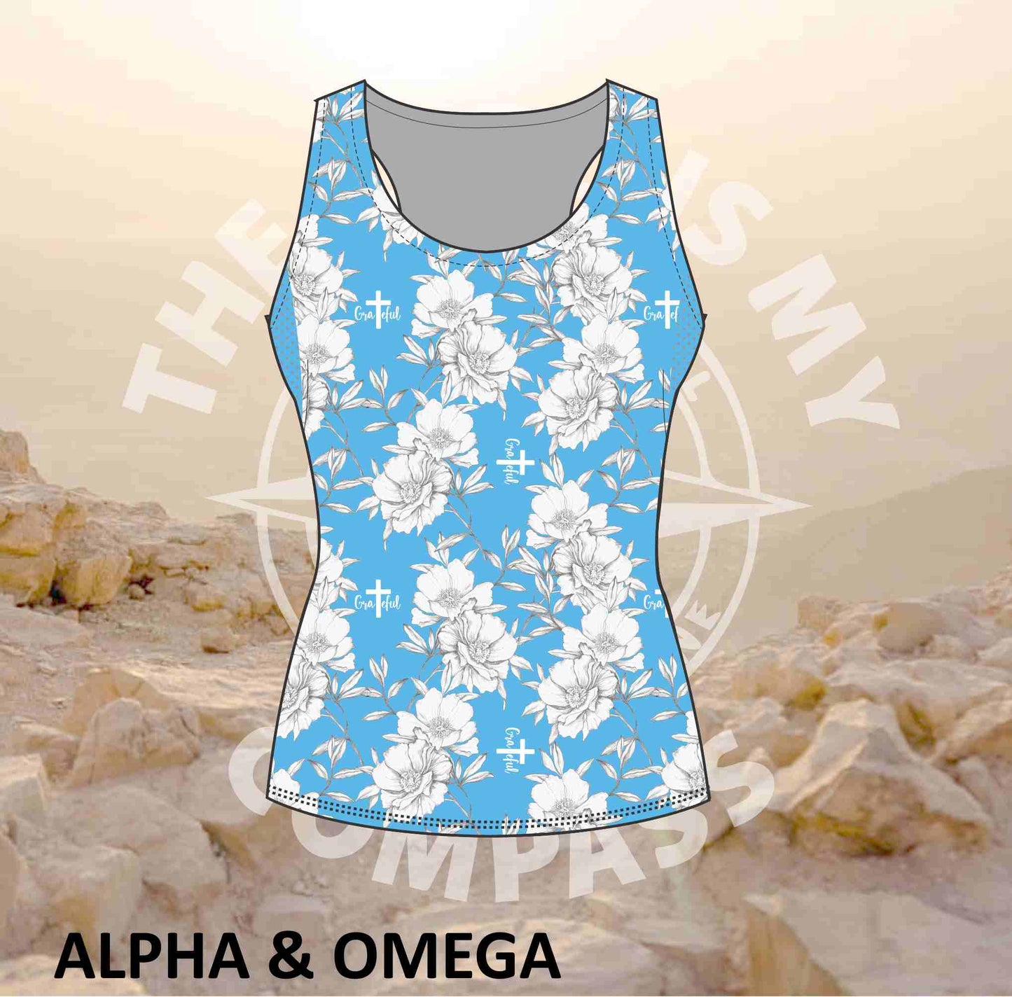 Alpha & Omega GRATEFUL PEONY Run Vest