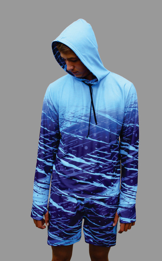 BLUE MARLIN LIGHT WEIGHT FISHING HOODIE