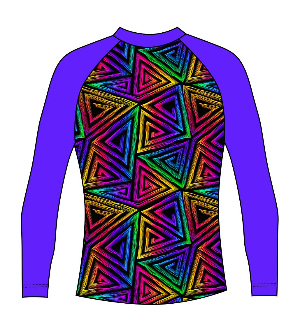 Female Blinding Lights Rash Vest