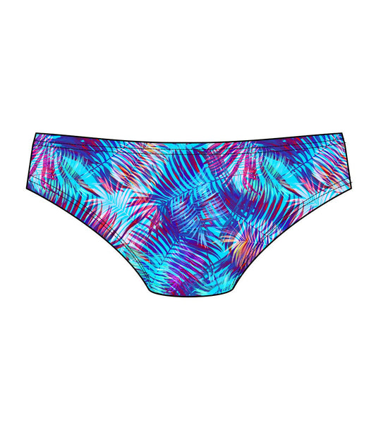 Male brief swimsuit - Blue Palm (3419)