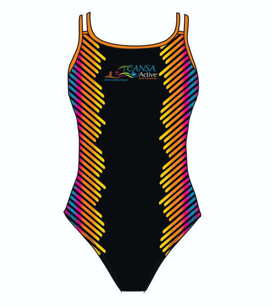 Female fastback swimsuit -  CANSA ACTIVE