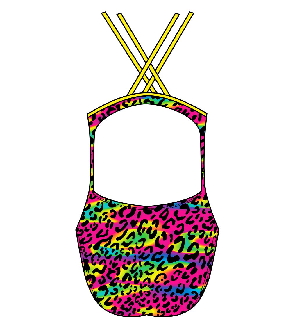 Psychedelic Animal  Thinstrap swimsuit  (3532)