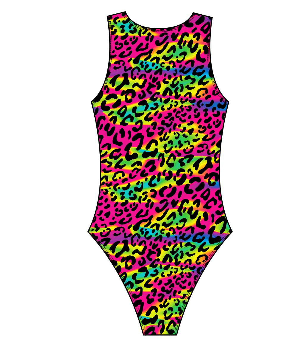 Female water polo swimsuit - Psychedelic Animal  (3532)