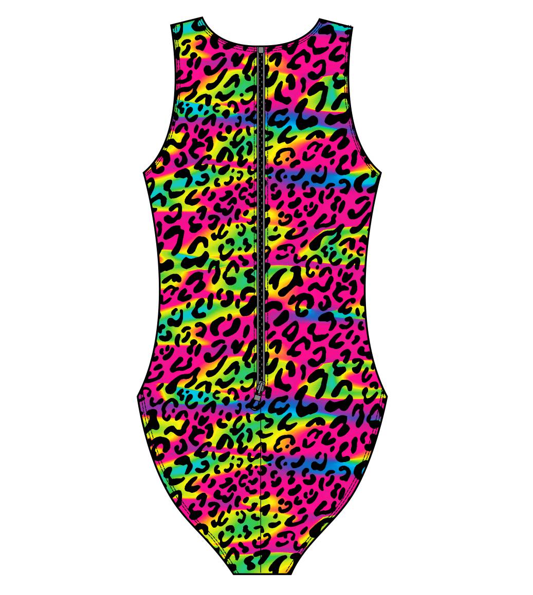 Female water polo swimsuit - Psychedelic Animal  (3532)