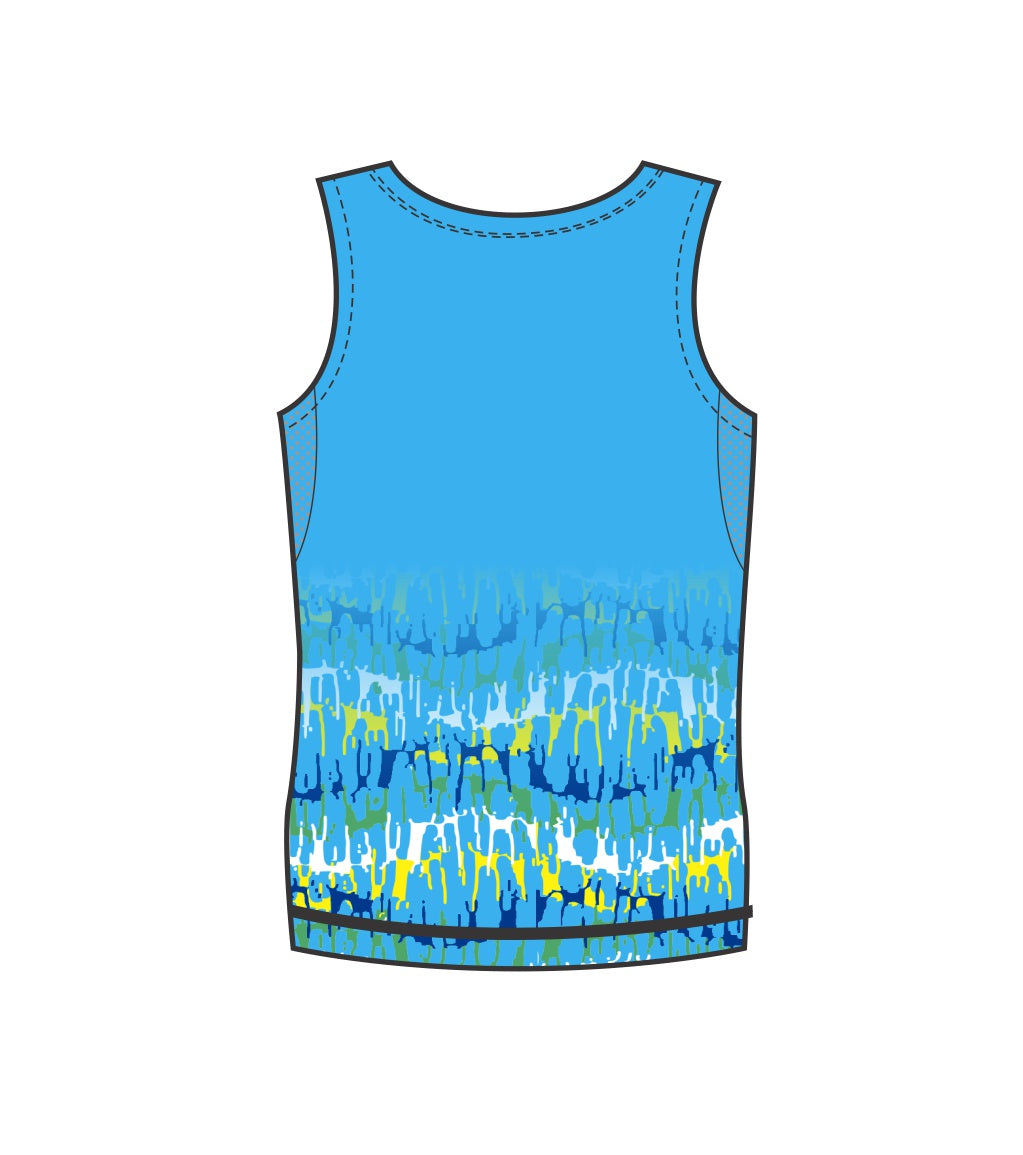 Male Blue Reflection Run Vest