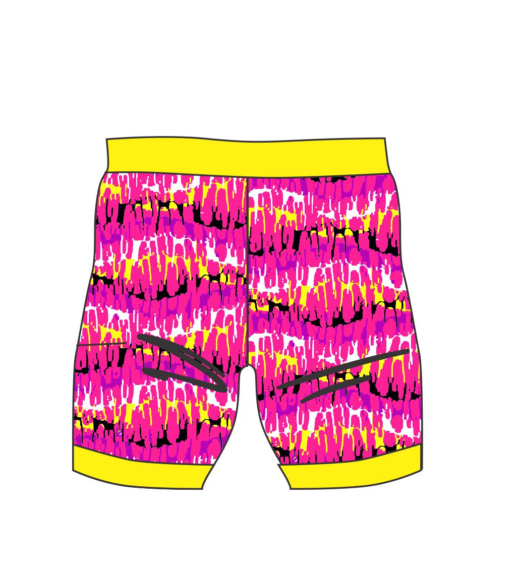 Female  swim/run/paddle shorts -  Reflection Pink