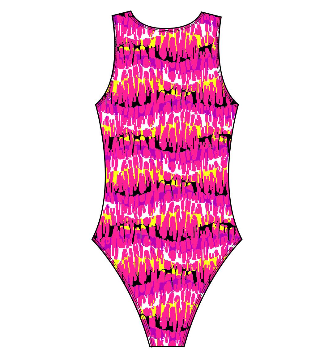 Female Water Polo Swimsuit Reflection Pink Martin West Designs 8037