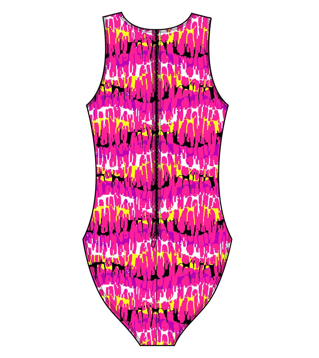 Female water polo swimsuit -  Reflection Pink