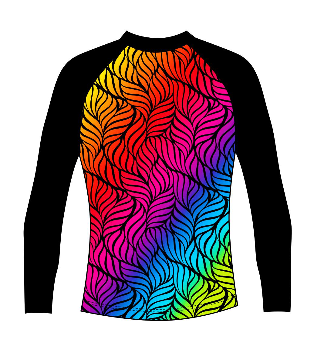 Female Spectrum Rash Vest