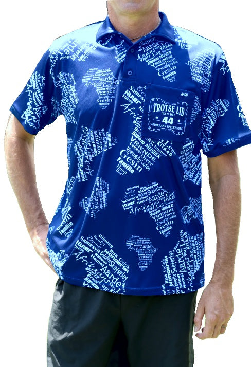 44 Afrika Royal Printed Golf Shirt