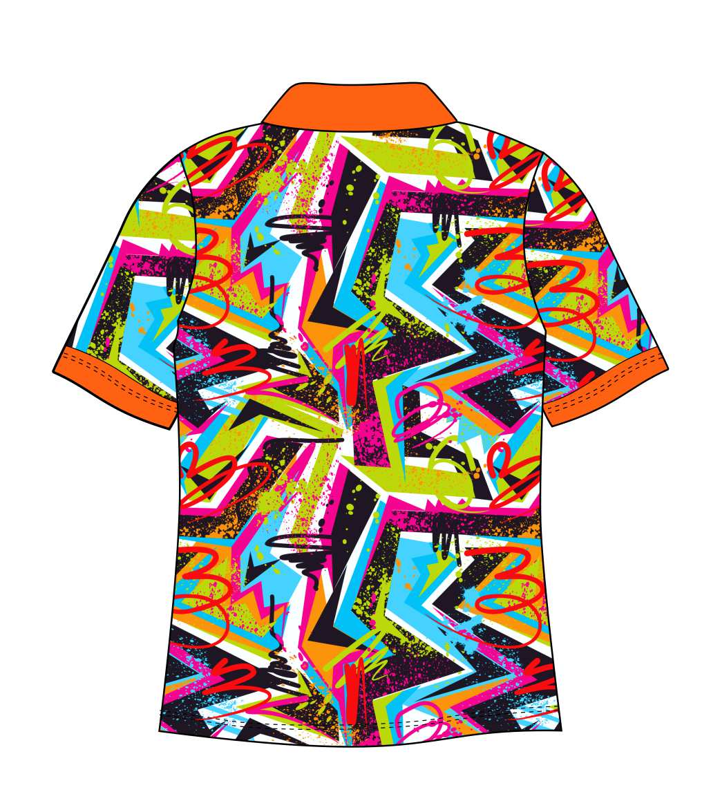 Male  Cool Vibes Custom Printed Golf Shirt (3221)