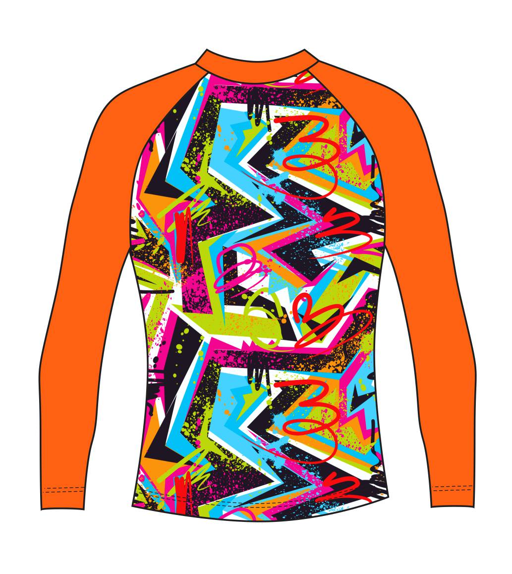 Cool Vibes Neon Design Rash Vest (3221)