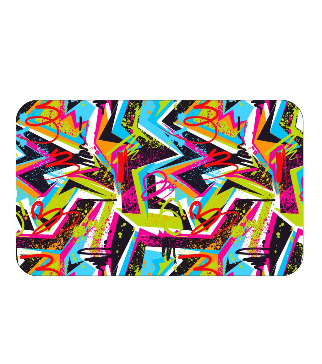 Microfiber Towel - Cool Vibes Neon Design