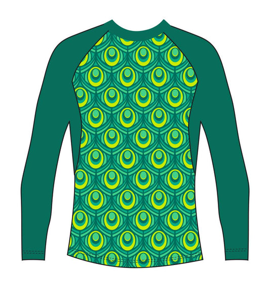 Jade Peacock Rash Vest