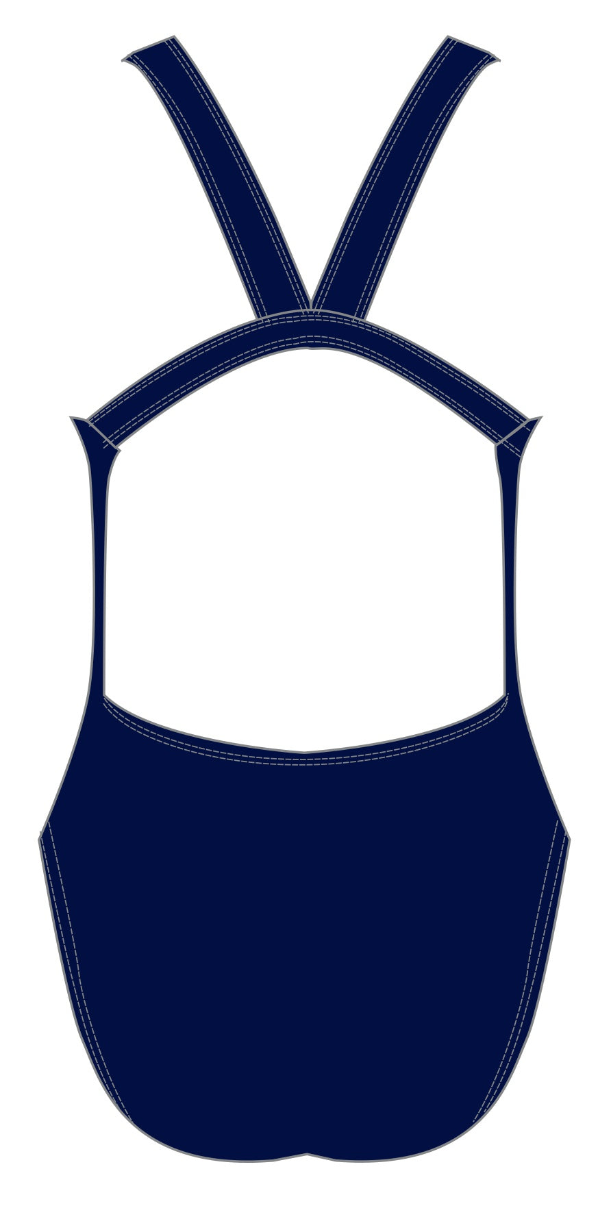 GIRLS SCHOOL NAVY fastback swimsuit