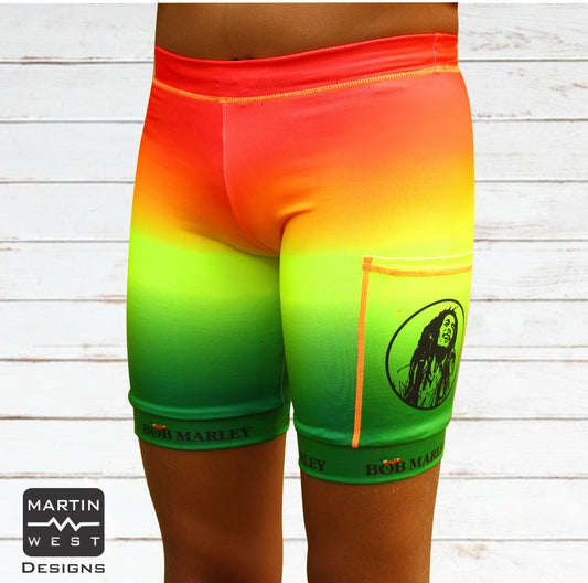 Male Bob Marley  run/paddle shorts