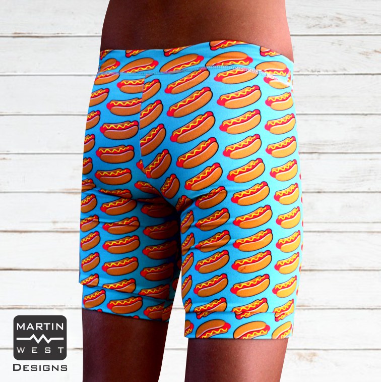 Male Hot Dog Swim run paddle shorts