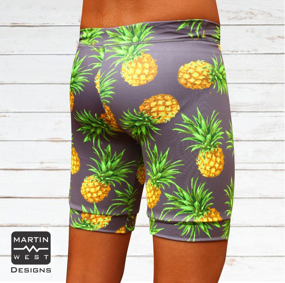 Male Pineapple Swim/run/paddle shorts