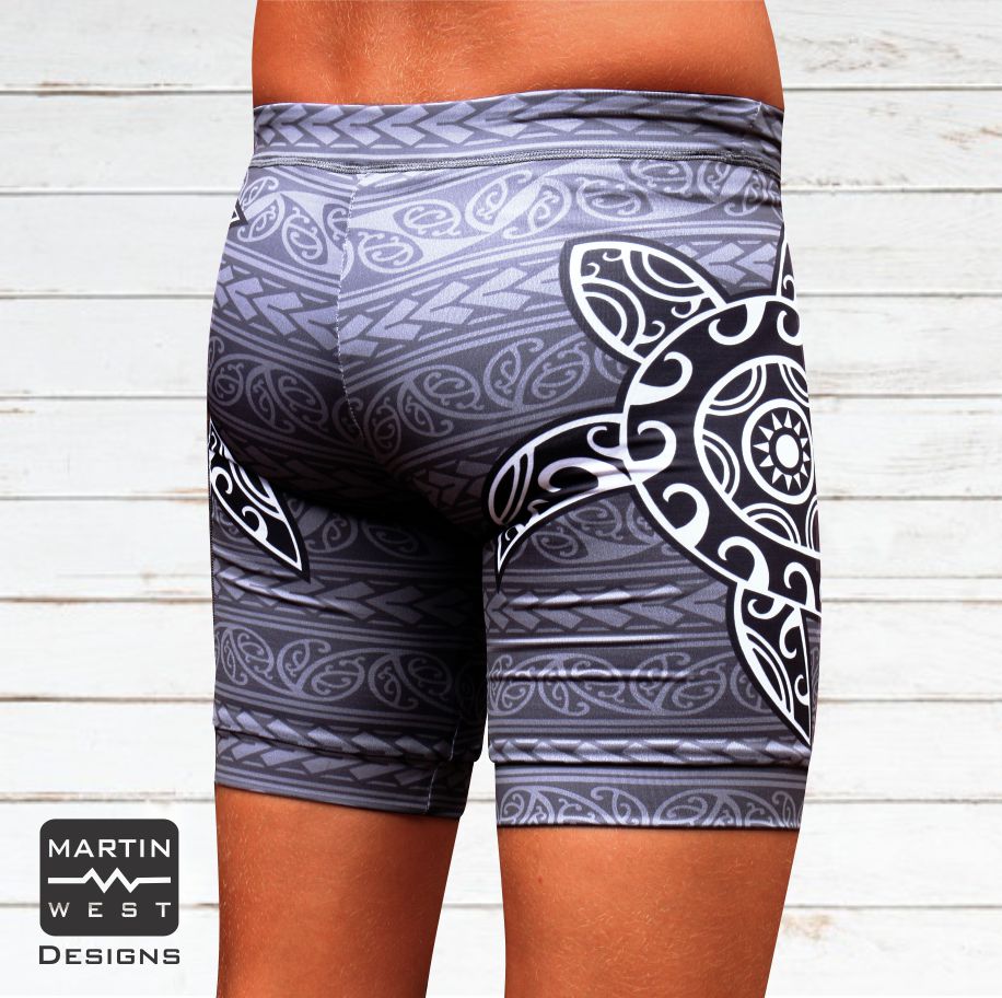 Male Tattoo Turtle Swim/run/paddle shorts