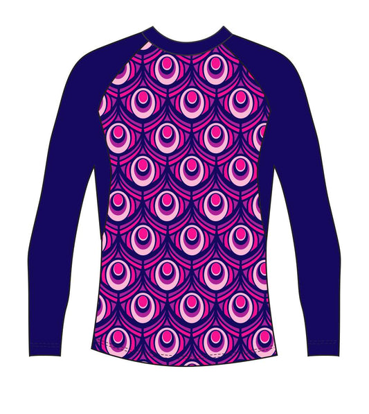 Purple Peacock Rash Vest